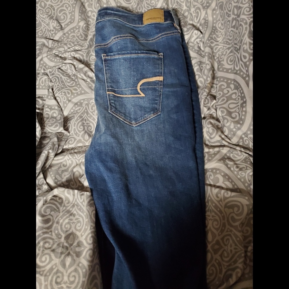 AEO super high rise skinny jean